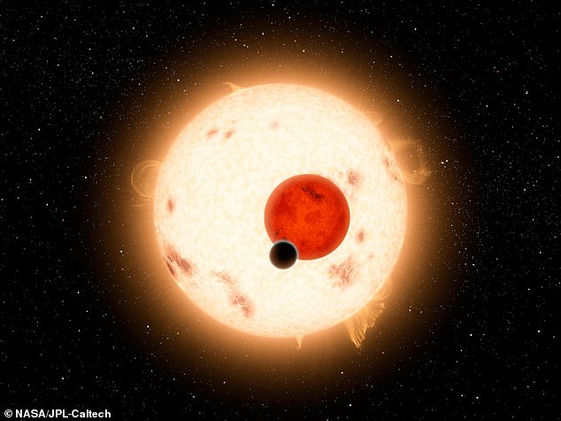 Artist's impression of the exoplanet Kepler-16b, the most planet 