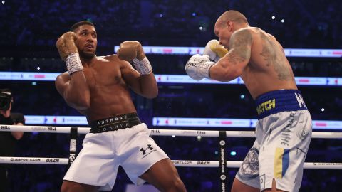 Usyk won his heavyweight title belts in a spectacular show in September 2021 against former champ Anthony Joshua.