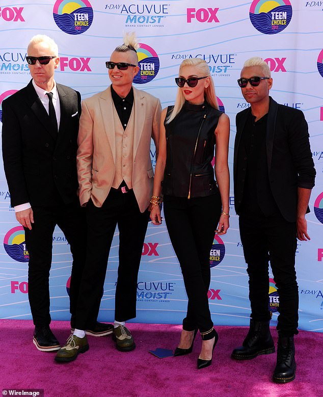 Squad: No Doubt was seen in July 2012 at the Teen Choice Awards in Los Angeles