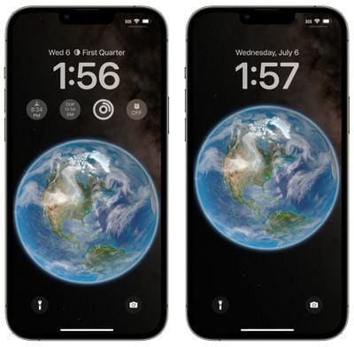 World wallpaper widget change iOS 16