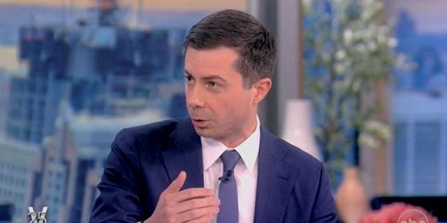 Transportation Secretary Pete Buttigieg appeared on ABC "the view" On April 8, 2022 he discussed rising gas prices and inflation.  (screenshot / ABC)