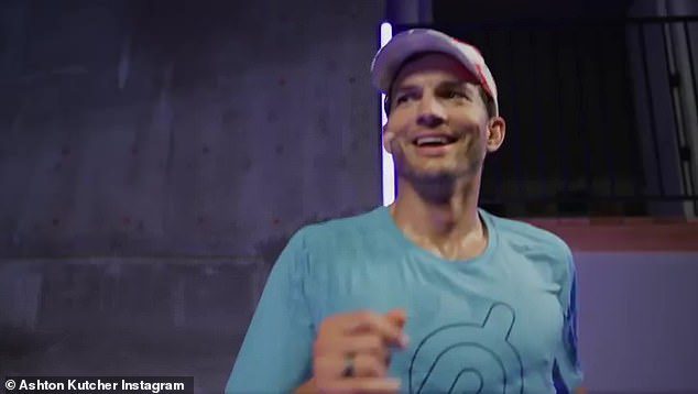 Marathon: Kutcher's red carpet appearance comes just a few weeks after he revealed on Instagram his commitment to running the New York City Marathon