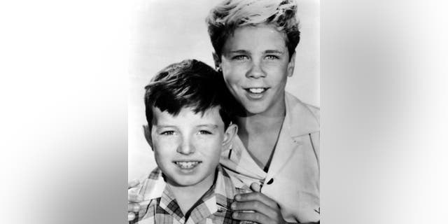 Jerry Mathers and Tony Dow in "Leave it to the beaver."