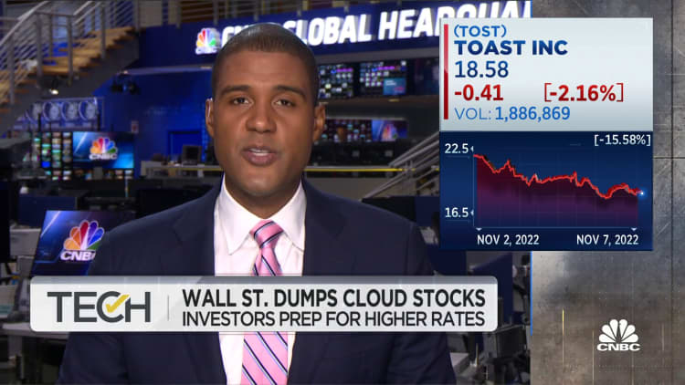 Cloud stocks face double losses